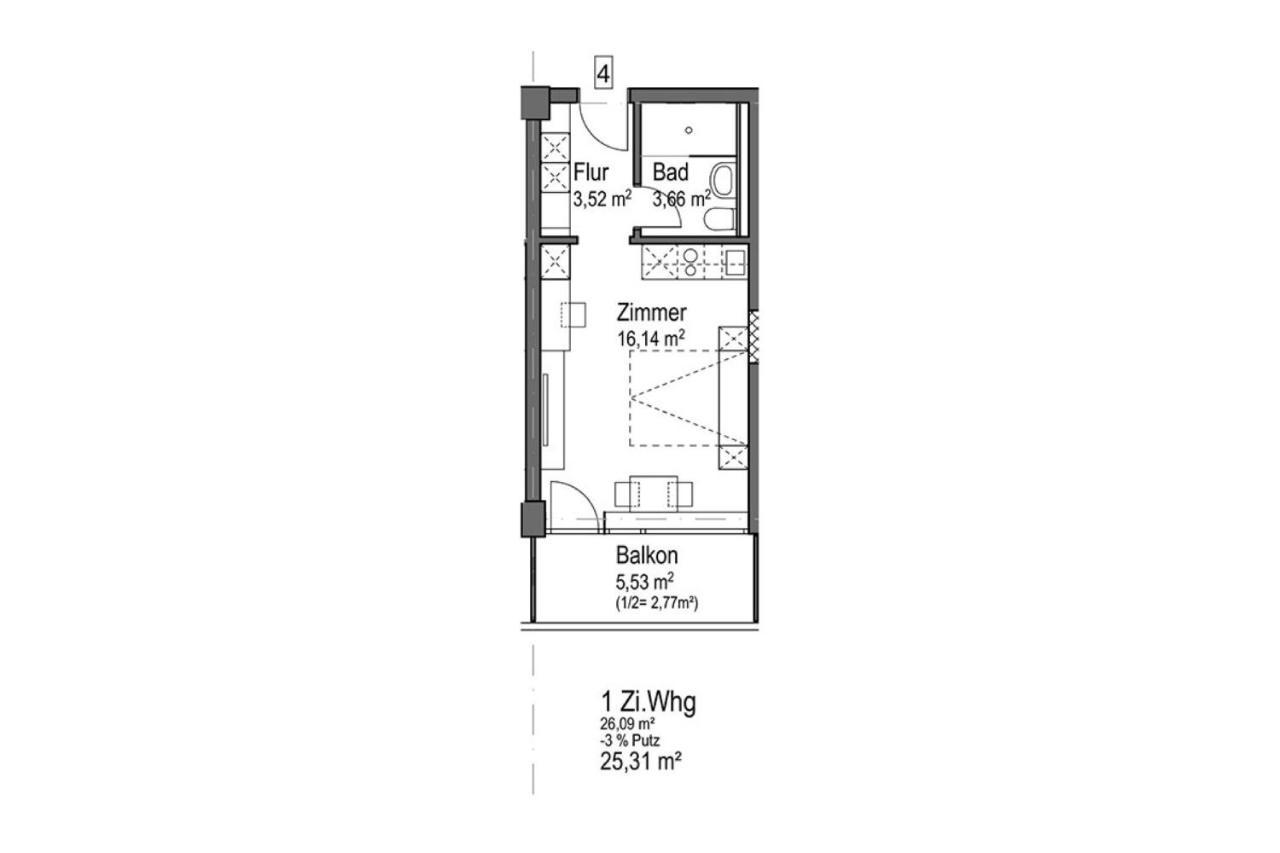 Huber Living Basic 106 Apartment Гермеринг Екстериор снимка